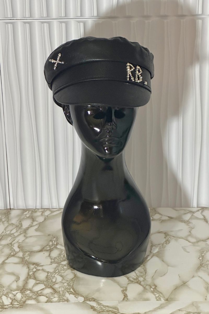 R&B Leather Newsboy Cap