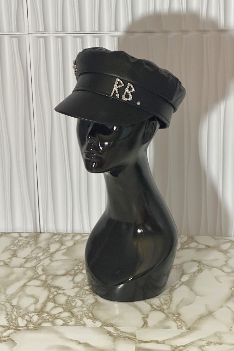 R&B Leather Newsboy Cap