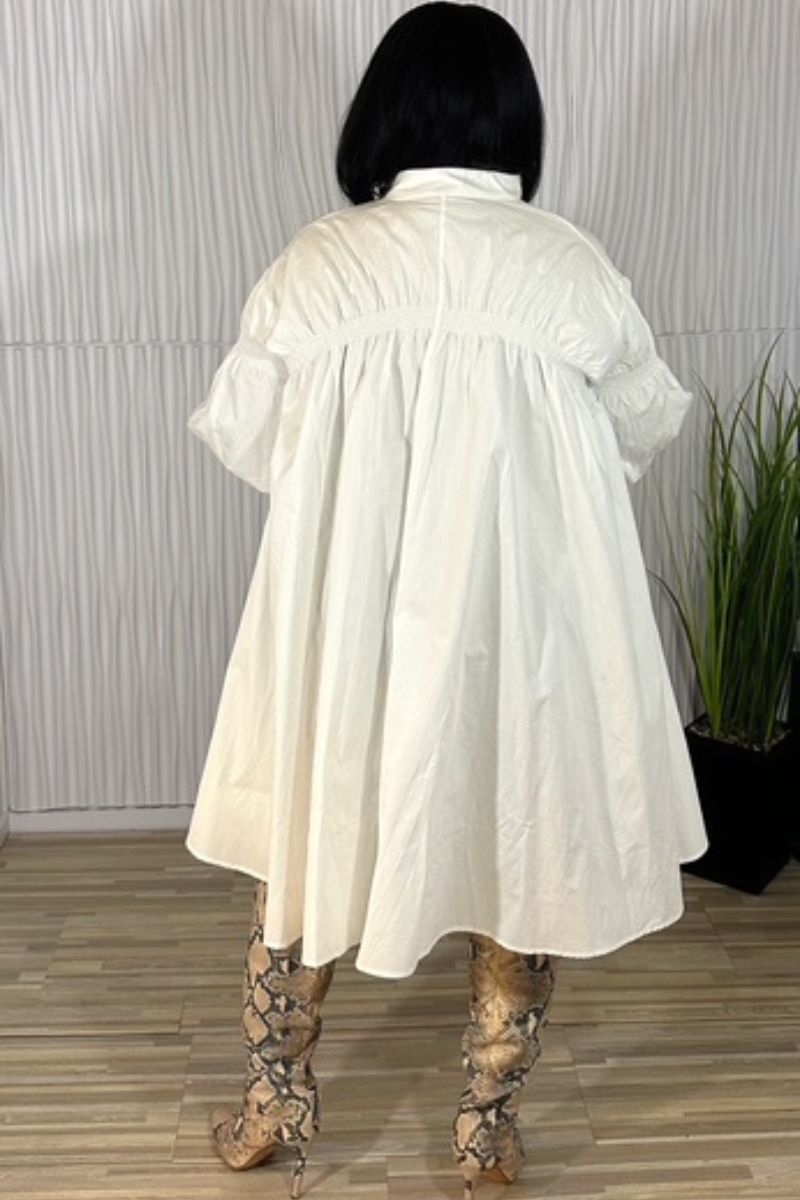 Ruched Babydoll Dress