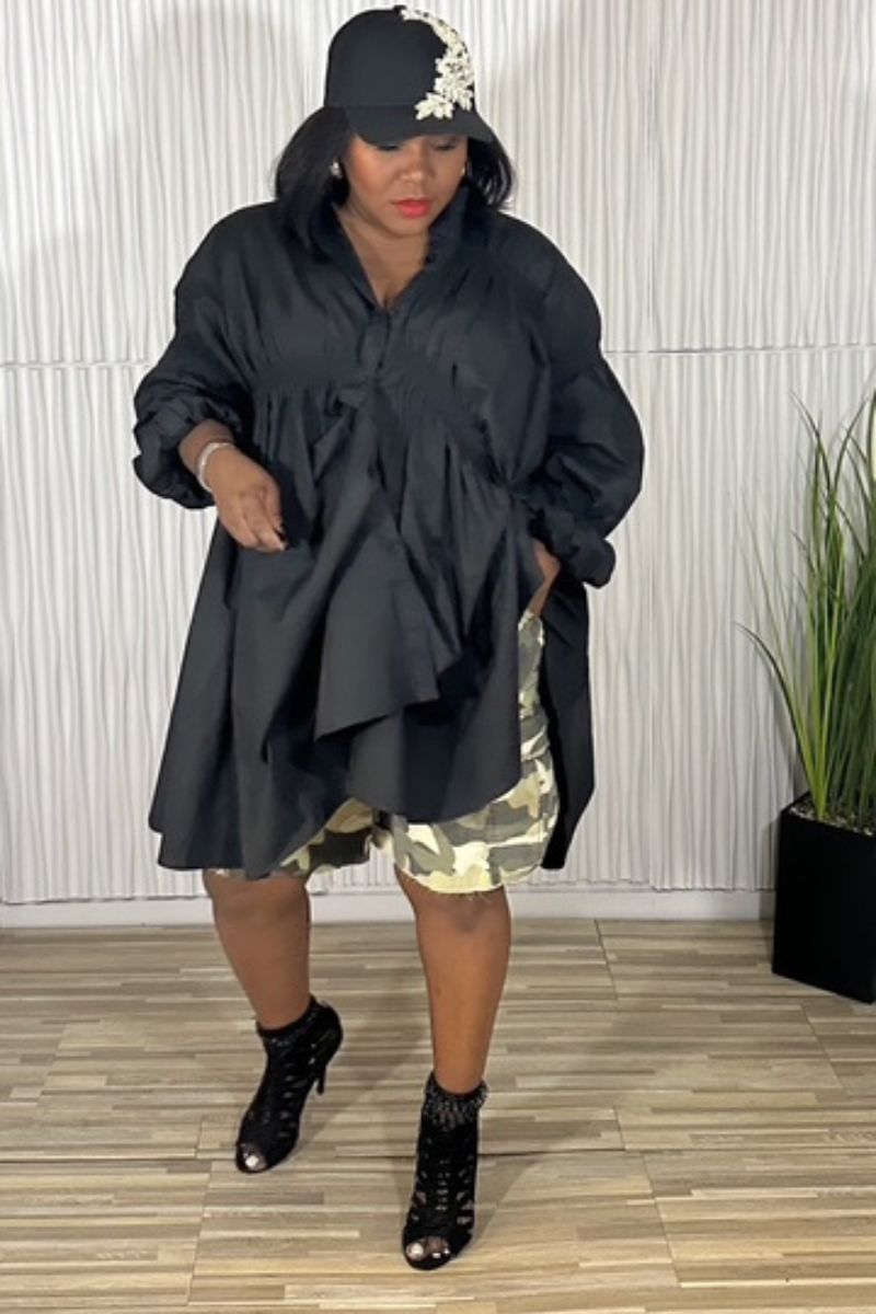 Ruched Babydoll Dress